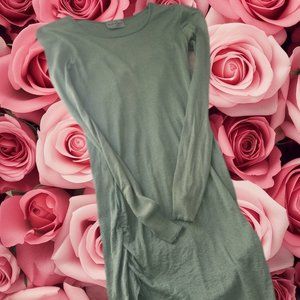 Shimmering green body con mini dress